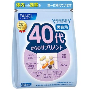 FANCL男性营养包复合维生素矿物质40岁-50岁适用30小包入