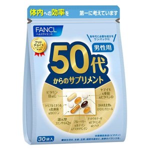 FANCL男性八合一综合维生素老年补钙铁50-60岁适用30小包入